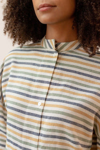Camisa Rayas Ocre
