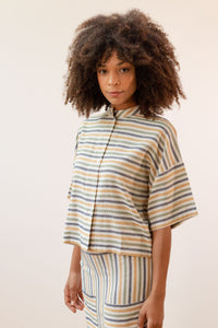 Camisa Rayas Ocre