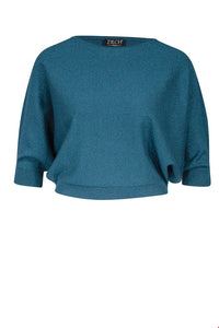 Sweater Azul Petróleo Brillos