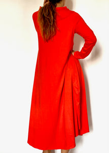 Vestido largo Petronila rojo